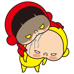 黄色いヤツ、なかよしこよし。