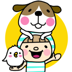 毎日使えるスタンプ【キャラ集合】（再販）