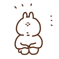 可愛いあごうさぎ