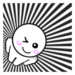 躍動感のあるスタンプ