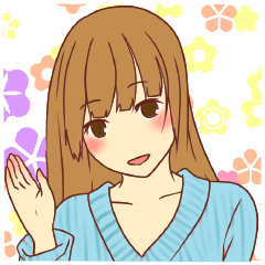 仲良しな二人を応援するスタンプ