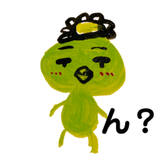 表情のないカッパくん