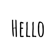 南国にありそうなフォントスタンプ