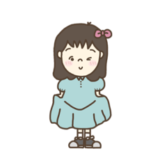 可愛い！女の子スタンプ