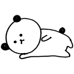 やる気のないパンダちゃん