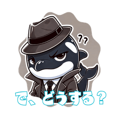 ハードボイルドなシャチ