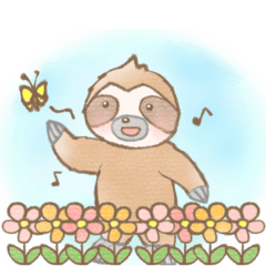 癒しのナマケモノスタンプ3