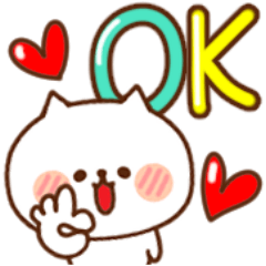 しろねこ「のっぴー」～ゆるかわカラフル～