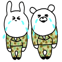 がんばる！自衛隊員（くまたん　みみたん）