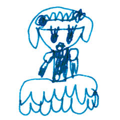 こどものらくがきに言葉を添えてみた。