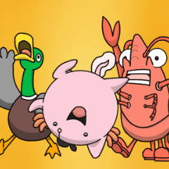 カモエビダンスウーパールーパー