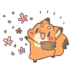 丁寧なきつねさんスタンプ