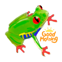 いきものやカエルスタンプ