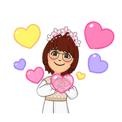 めがねっこスタンプ＊桜