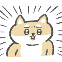 文字なし多めで便利♡柴犬スタンプ