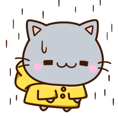 ちび灰色ねこ☆梅雨から初夏