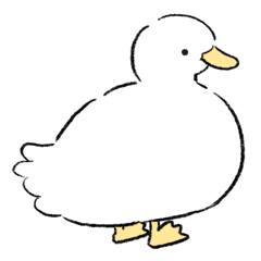 もっちりあひるのスタンプ