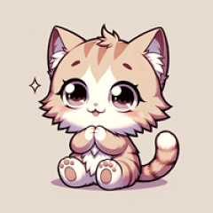 もふもふ祈りの猫ちゃん