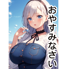 アニメの可愛いカウボーイ系の女の子2