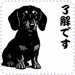犬の メッセージ スタンプ 17