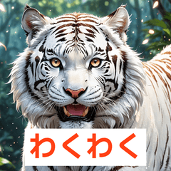表情いろいろ白虎さん