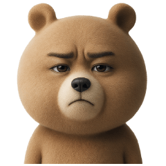 超真顔くま3D【敬語】