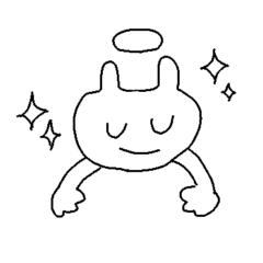 病児ママ　シンプルうさちゃん