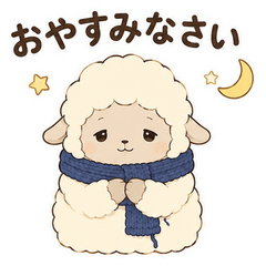 羊のやさしいおやすみ睡眠時間