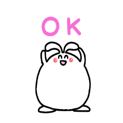 あいずち上手なぼってりウサギ