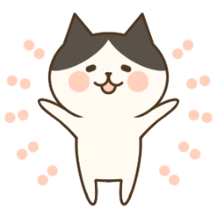 ゆるねこ（ハチワレ）