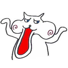 くちのまがったねこ