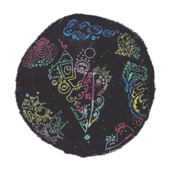 スクラッチでアートなスタンプ