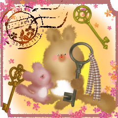 ほんわりリスさんと鍵
