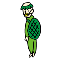 カッパのコスプレ