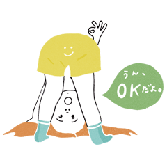 くすりと笑える みんなのかわいいスタンプ