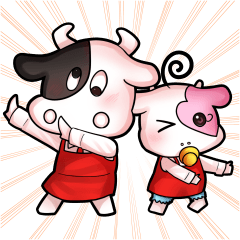 カウボーヤとモモちゃん