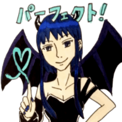 悪魔ガールズステッカー2