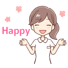 Nurse's cute daily stickers for English