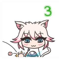 猫耳少女ミストちゃん 3（白）