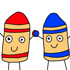 クレヨンのいろいろスタンプ