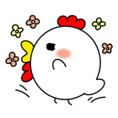 よこむきとり☆文字なし