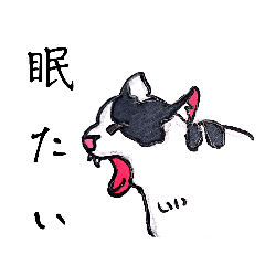 ねこ(くろごま3)