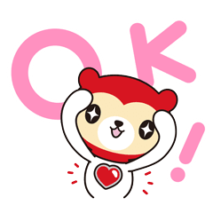 動く！しぐまちゃんスタンプ