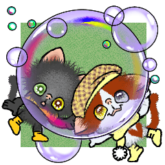 飛び出せ！冬モフにゃんズ！