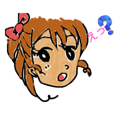 日常で使える少女スタンプ