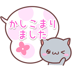 かわいい灰色ねこ