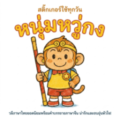 幼幼悟空：タイ語日常スタンプ