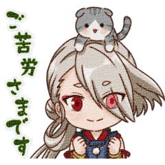 刀剣男士×猫 3　優しい水彩　日常使い