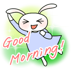 うさぎのうー５【英語版】毎日のご挨拶