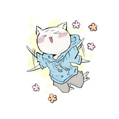 猫次郎のはっぴースタンプ